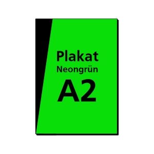 Plakat DIN A2 Neongrün (42.0 x 59.4 cm)
