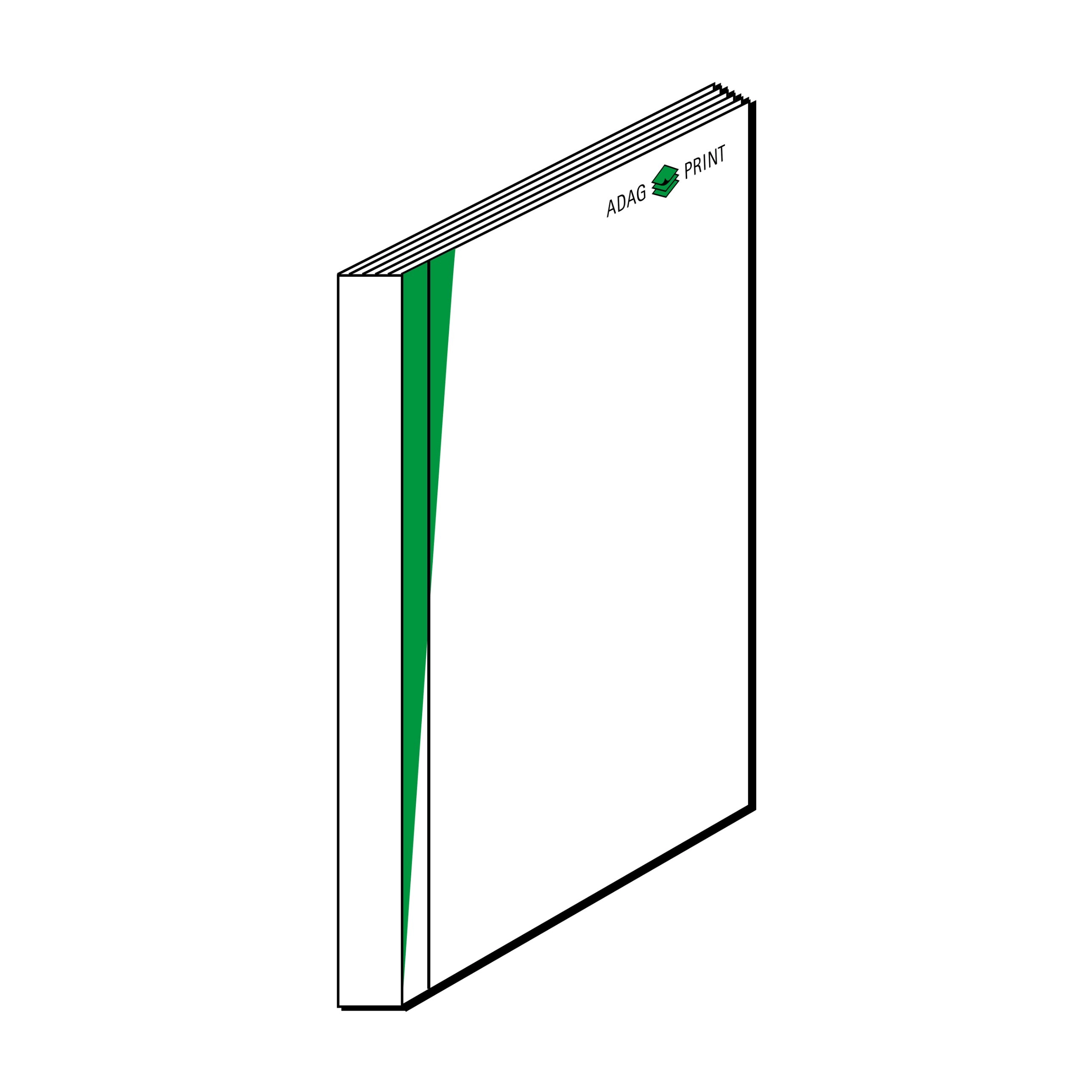 Softcover-Klebebindung