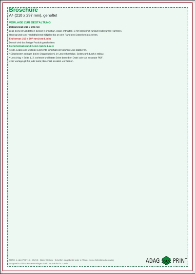 Vorschau Broschüre (Digitaldruck)