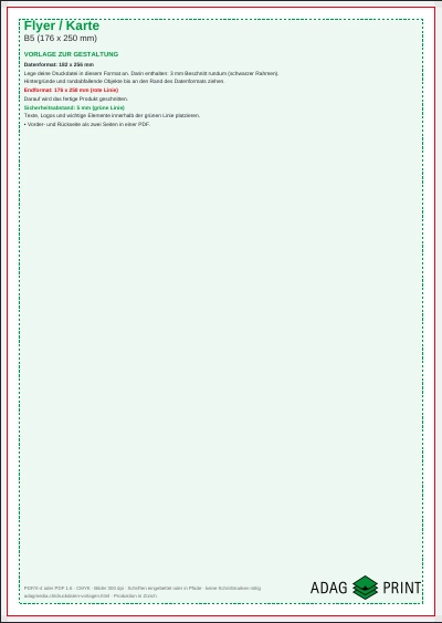 Vorschau Flyer und Karten — Zusatzformate