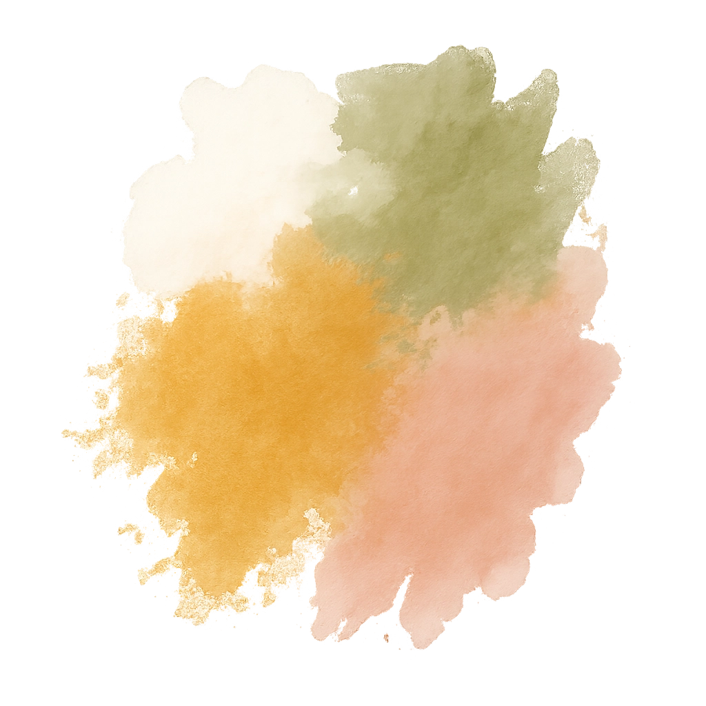 Weiss, Matcha-grün, Gold und helles Altrosa - das sind Laras Lieblingsfarben